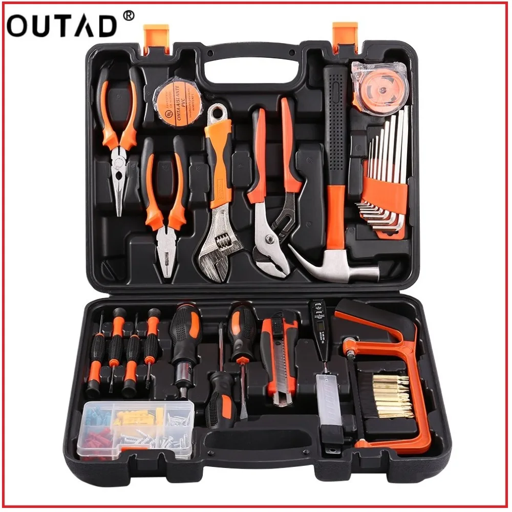 Beste OUTAD100Pcs Robuuste lichtgewicht Universele Multi Functionele Precisie Onderhoud Reparatie Hardware Instrumentale Sets Thuis Tool Kits