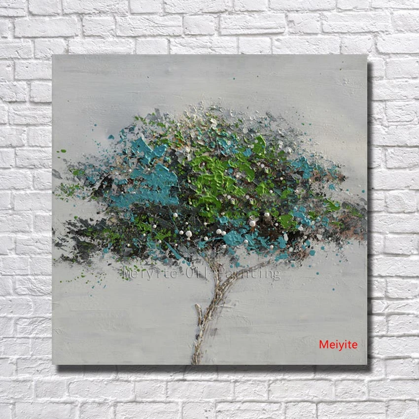 

BA Oil Painting Big Size 100% Hand Painted Oil Painting Abstract on Canvas Wall Art for Home Decor Life Tree Canvas Pictures