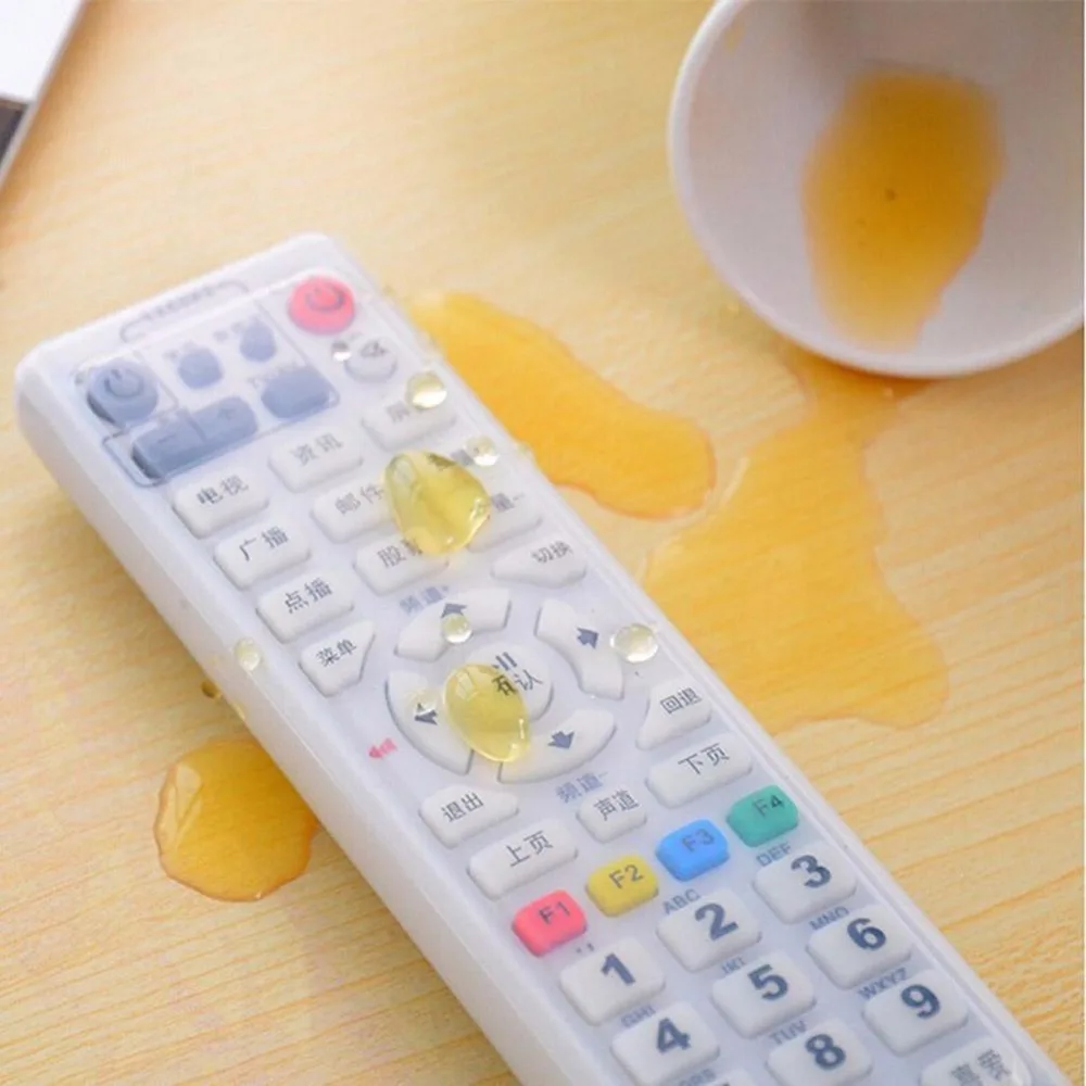 

Silicone Dust Storage Boxes Transparent TV Remote Control Cover Protective Organizer Home Wholesale Bulk Accessories Supplies