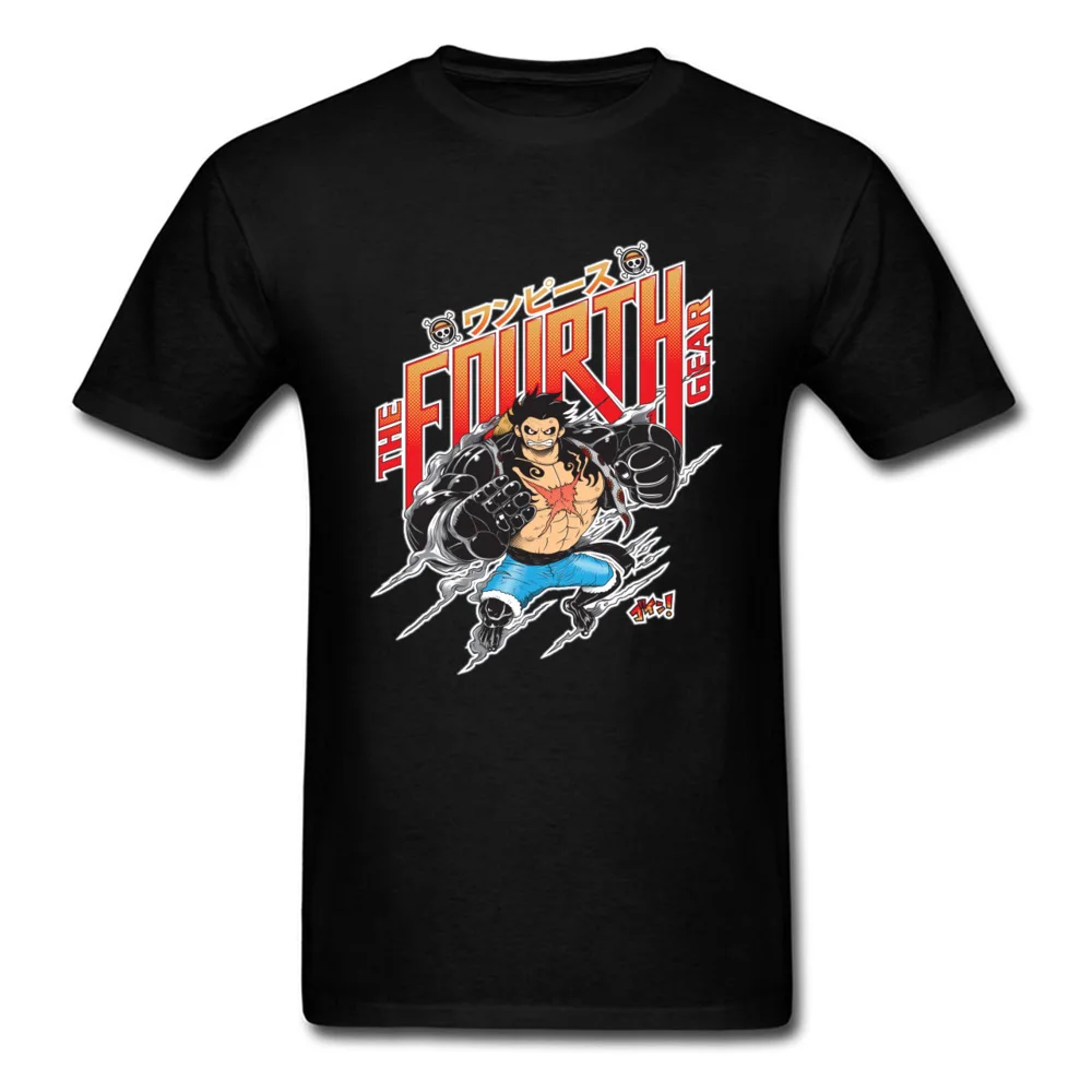 Luffy Gear 4 футболка для мужчин цельный Топ Футболка японский бренд Аниме футболки