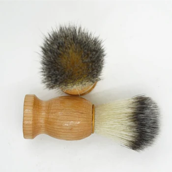 Billige 1pc Dachs Haar Männer Rasierpinsel Barber Salon Männer Gesichts Bart Reinigung Appliance Rasur Werkzeug Rasiermesser Pinsel Mit Holz Griff