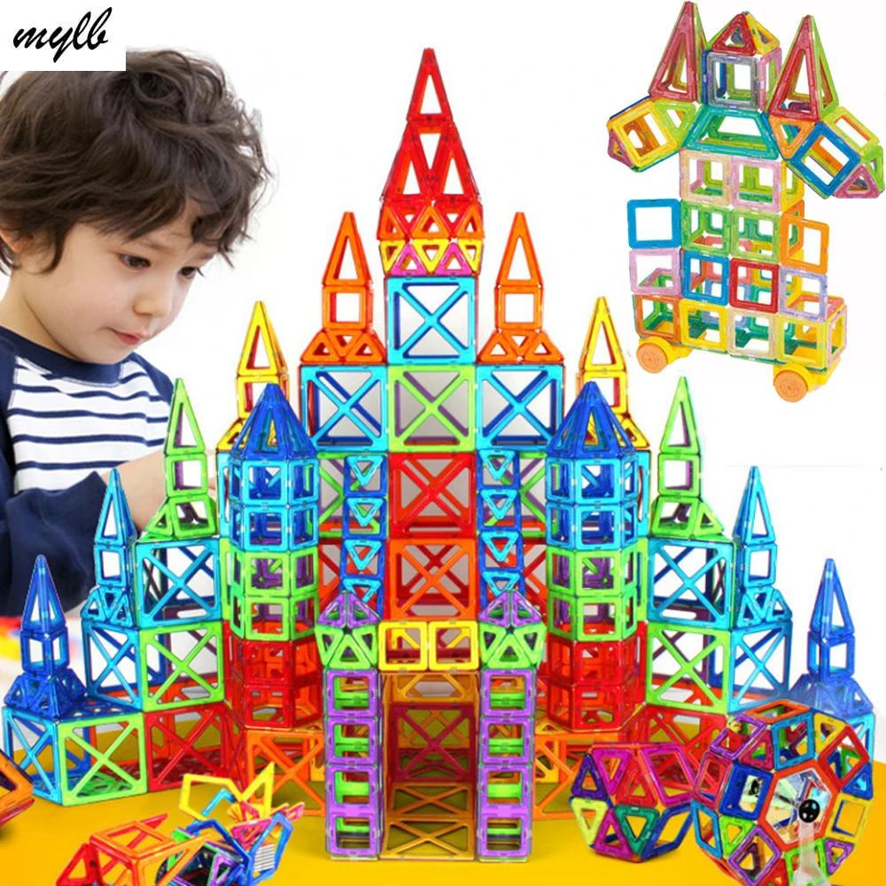 mylb New 164pcs Mini Magnetic Designer font b Construction b font Set Model Building font b