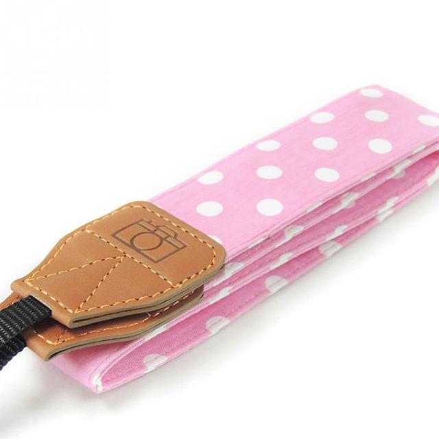 Neck Strap for DSLR Camera Cotton Polka Dot Pattern Camera Strap