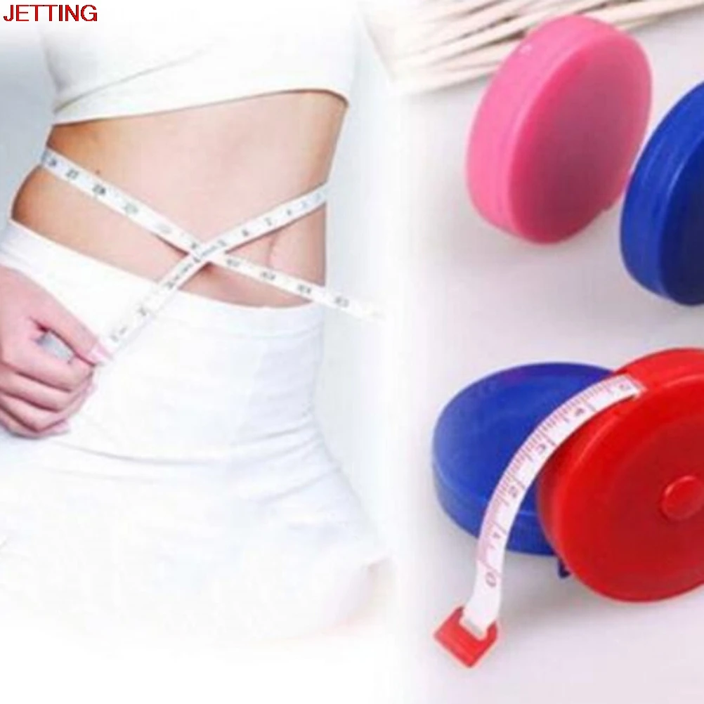 JETTING-Retractable Ruler Tape Measure 60 inch 1.5M Soft Flat Tape Measure Tool Body Fat Tester body fat monitor Women Men fat