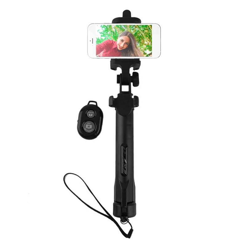 Stainless Steel Bluetooth Cell Phone Selfie Stick Monopod Tripod with