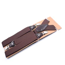 Новинка, модный простой Регулируемый мужской ремень с 3 клипсами для взрослых, 3 клипса, y-образные обтягивающие штаны, подтяжки на каждый день