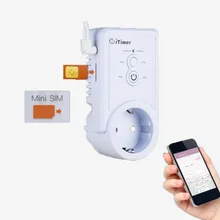 GSM пульт дистанционного управления ЕС розетка мощность 10A русский умный переключатель с датчиком температуры слот для sim-карты управление телефоном(только русский