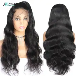 13*4 Синтетические волосы на кружеве человеческих волос парики для Для женщин Бразильский объемная волна Синтетические волосы на кружеве al