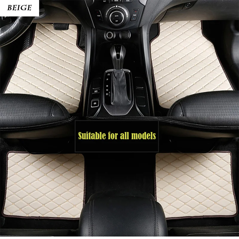 

PU leather car floor mats for Toyota Corolla Camry Rav4 Auris Prius Yalis Avensis Alphard 4Runner Hilux highlander sequoia corwn