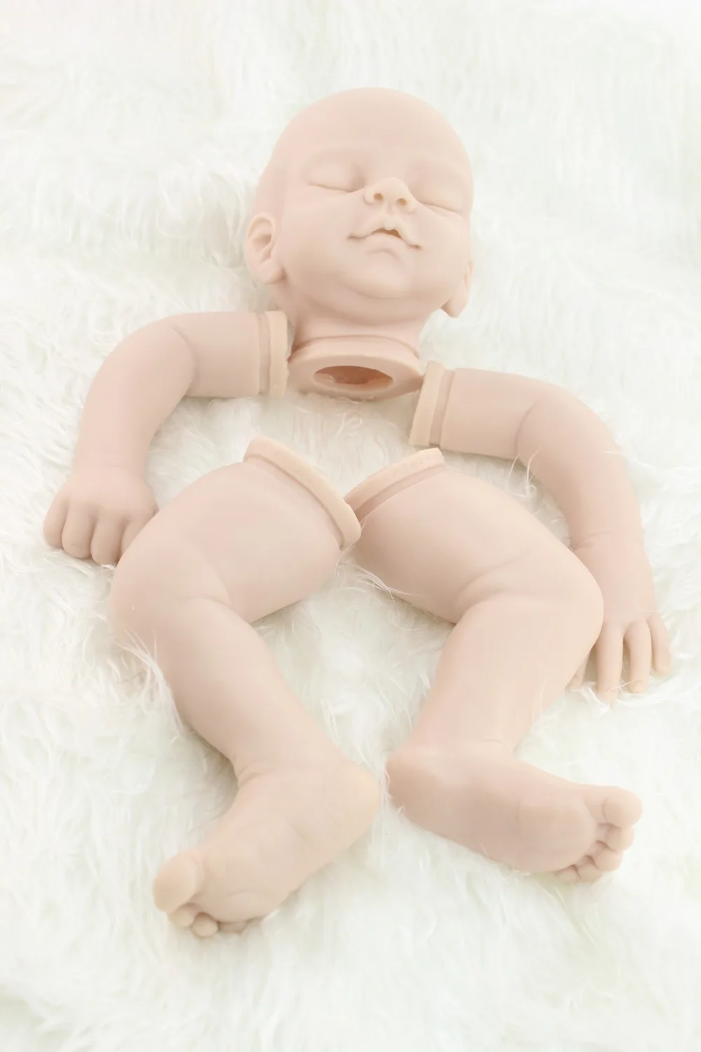 NPK 20 дюймов Неокрашенная пустая кукла Набор DIY пустой набор мягкий винил reborn Спящая Детская кукла комплект