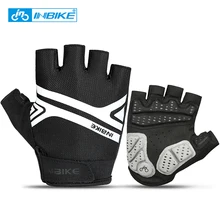 INBIKE перчатки для велоспорта, велосипедные перчатки с полупальцами, противоударные дышащие перчатки для горного велосипеда, мужская спортивная одежда для велоспорта