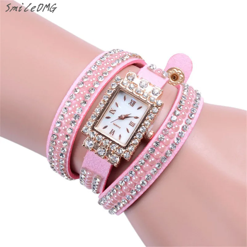 

SmileOMG Hot Sale New Design Women Vintage Cow Leather Strap Watches Rivet Bracelet Women Dress Watches,Women Wristwatches,Sep 6