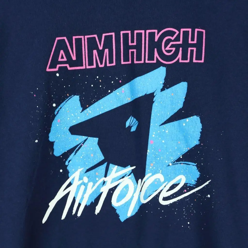 Vtg 90's ee.uu. hizo camiseta tamaño grande fuerza aérea objetivo alta Promo Vaporwave mangas algodón camiseta moda Vtg 90's ee.uu. hizo camiseta tamaño grande fuerza aérea objetivo alta Promo Vaporwave mangas algodón camiseta moda