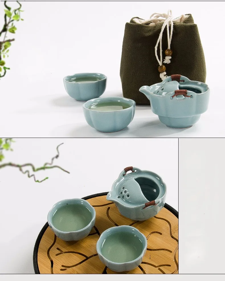 TANGPIN посуда для напитков кофейные чайные наборы керамический чайник чайная чашка из фарфора портативный дорожный чайный набор китайский чайный набор кунг-фу