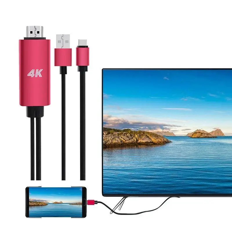 Ultra HD 2 in 1 Type-C to HDMI 4K Cable HDTV TV Digital AV Adapter USB C Converter For Android Samsung Huawei LG G5 HDMI Cables Ultra HD 2 in 1 Type-C to HDMI 4K Cable HDTV TV Digital AV Adapter USB C Converter For Android Samsung Huawei LG G5 HDMI Cables