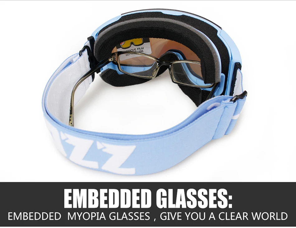 COPOZZ магнитные лыжные очки с 2s Быстросменные линзы и Чехол Набор UV400 Защита Анти-туман сноуборд лыжные очки для мужчин и женщин