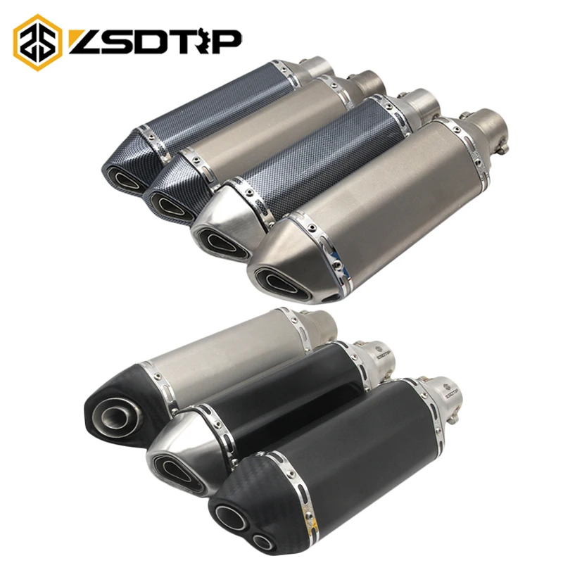 ZSDTRP Akrapovic глушитель для мотоцикла Escapamento Moto Universel для nmax CRF 230 Z750 CB400 ER6N GY6 с глушителем