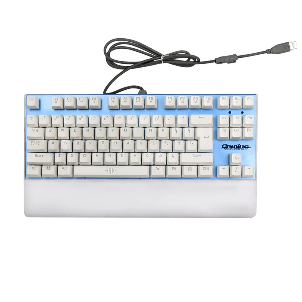 

Gaming Mechanical Keyboard Gaming Switches Backlit RGB For PC Laptop wired 87 key backlit keyboard for home/oofice use new A30