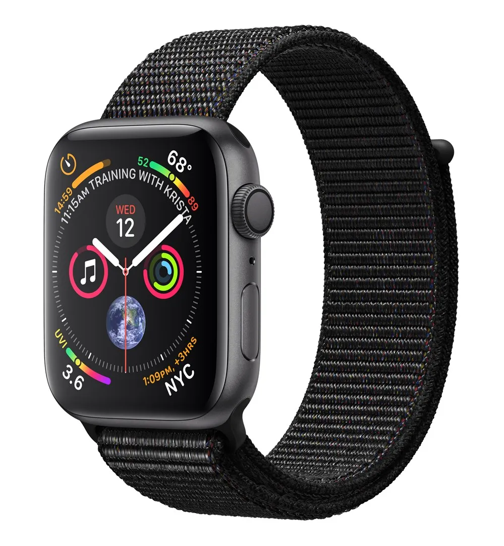 

Apple Watch Watch Series 4, OLED, Touchscreen, GPS (satellite), 18 h, 36.7 g, Black