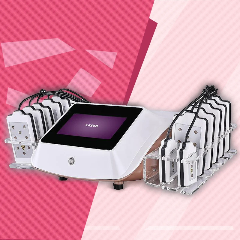 

Non Invasive Portable Lipo Laser Machine 650nm 14 Pads Lipolaser Slimming Fat Burning Weight Loss Liposuction Cellulite Removal