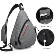 Новинка 99001, модная мужская сумка через плечо, мужская сумка для зарядки, Мужская нагрудная сумка, Мужская нагрудная сумка