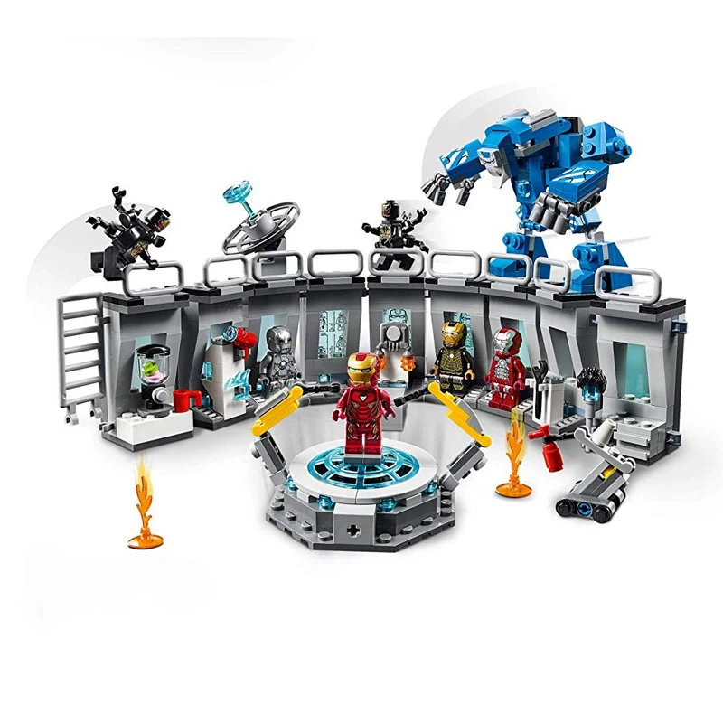 

Marvel Avengers Iron Man Hall of Armor Building Kit Block Toys Compatible with Legoings