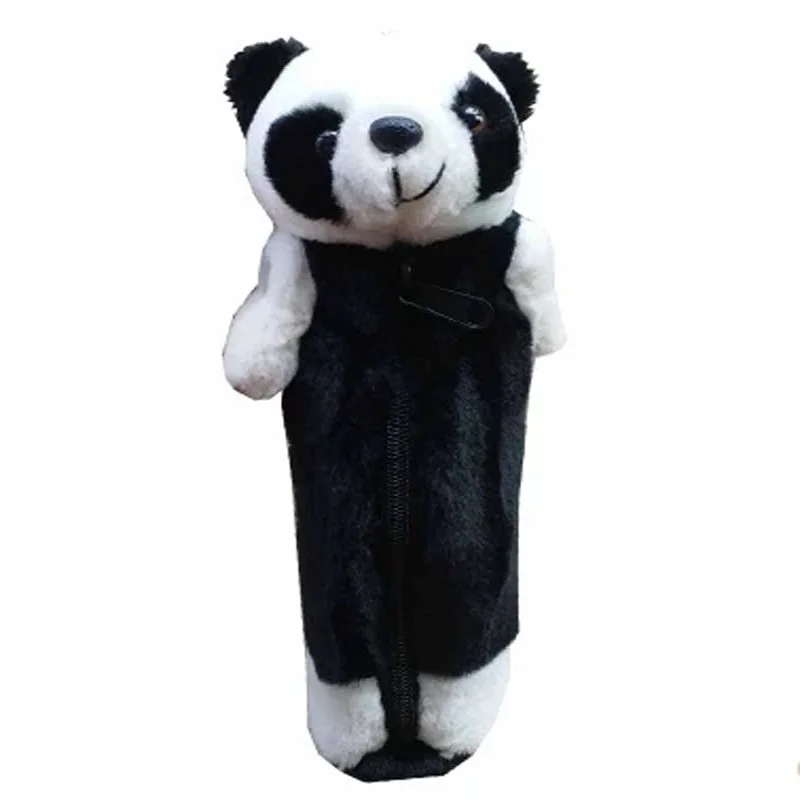

New 28cm Hot New Cartoon Cute Panda Plush Toys Pencil Pen Case Makeup Cosmetic Pouch Children'sToys birthday gifts stuffed