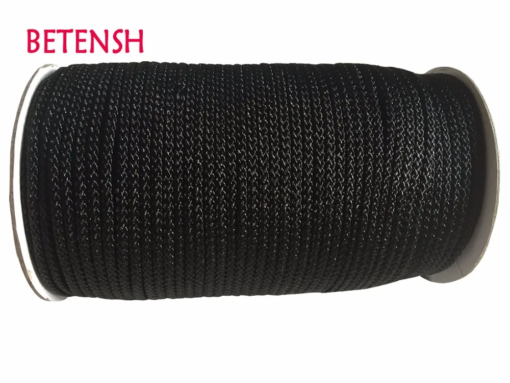 

3mm Black Colorfast Rattail Satin Braid Nylon Cord+DIY Jewelry Accessories Macrame Rope Bracelet Earring Beading Cords