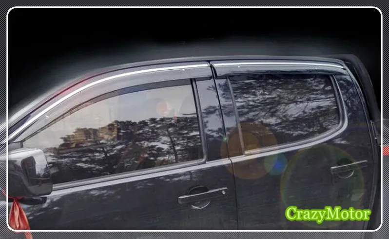 

For Isuzu D-MAX 2012 2013 2014 2015 2016 2017 Window Visor Vent Shade Rain/Sun/Wind Auto Accessories