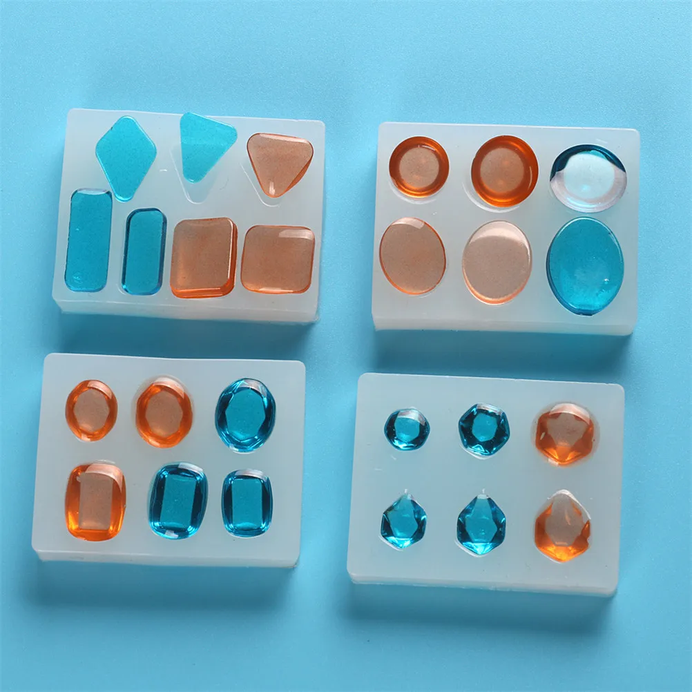 

1Pcs UV Resin Liquid Craft DIY Transparent Silicone Mold Pendant Charms for DIY Earrings Necklace Making Jewelry 4 Styles