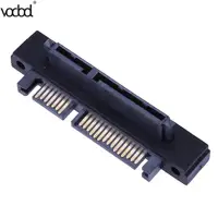 מתאם sata SATA מחבר Extender דיסק קשיח ממשק מתאם 90 מעלות זווית SATA 22Pin (7 + 15) זכר ל 22Pin (7 + 15) מתאם מאריך נקבה (1)