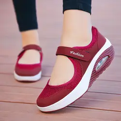 Срабатывает кроссовки для Для женщин удобные Lace-up тренд женские кроссовки тенденция спортивная обувь zapatillas mujer 2019 Для женщин спортивная