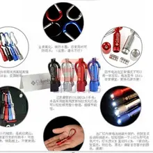 500 шт./лот отдых портативный мини-фонарик чрезвычайных Алюминия брелок-фонарик Поход Кемпинг LED Lanterna фонарик