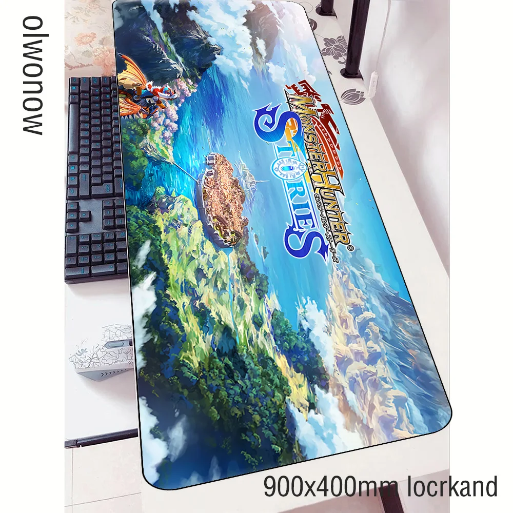 Коврик для мыши monster hunter, геймер, инди-поп, 90x40 см, коврик для мыши notbook, игровой коврик для мыши, Domineering pad, коврик для мыши, стол для компьютера, коврики для мыши