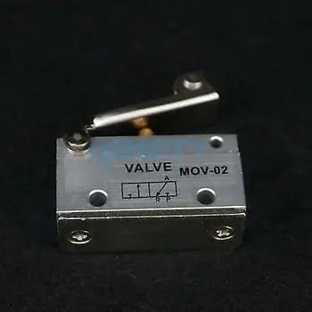 

MOV-02 G1/8" 2/3 Way Roller Lever Wheel Switch Pneumatic Mechanical Valve