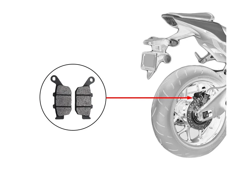 Alconstar-для Suzuki GW250 тормозная колодка мотоцикла передние и задние диски тормозных колонок, наборами по 2 пары мотокроссные тормозные колодки гонки