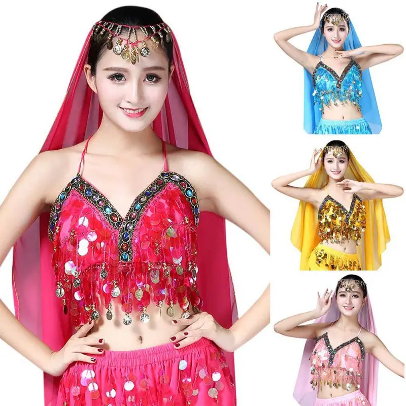 

ROPALIA Belly dance sequins fringed bra dance uniforms code