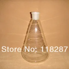 2000 мл, стеклянная колба Erlenmeyer, стеклянная коническая колба, шея 24/29, лабораторная стеклянная фляга
