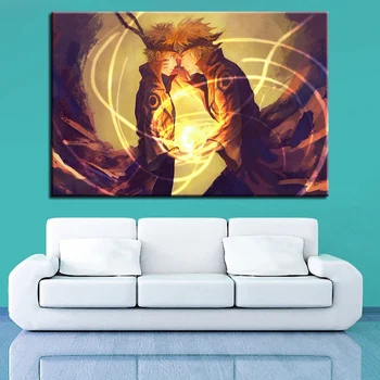 

Canvas HD Prints Pictures For Living Room Decor 1 Piece/Pcs Naruto Paintings Cartoon Anime Characters Posters Wall Art