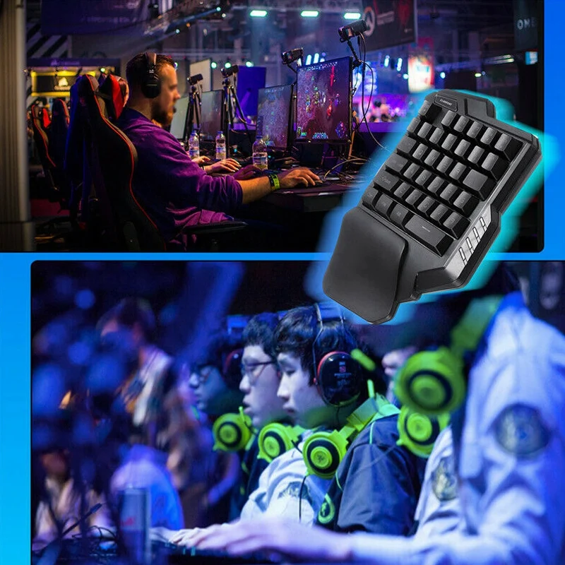 Mechanical One Handed Keyboard Gaming Left Hand Game Keypad For Lol /Dota/Ow