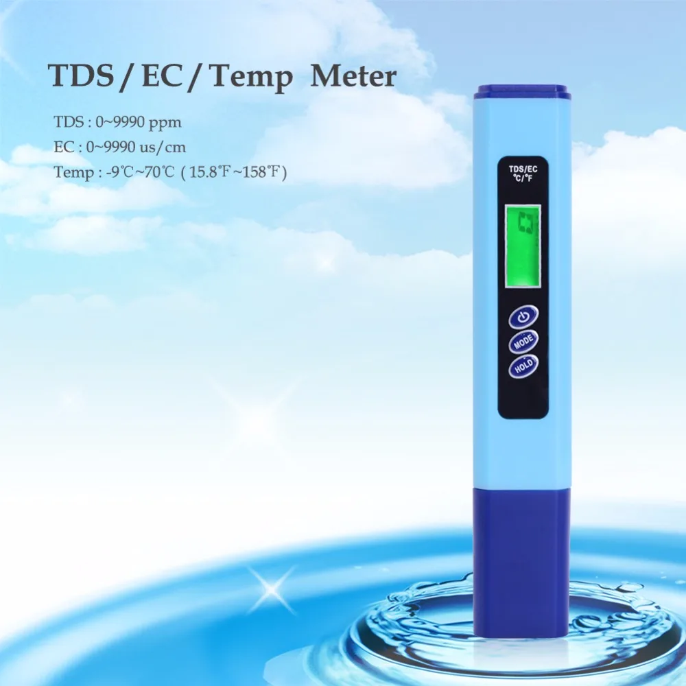 3 в 1 цифровой измеритель EC Тестер EC-936 TDS Тестер измеритель температуры Ручка проводимость вода инструмент измерения качества с ATC