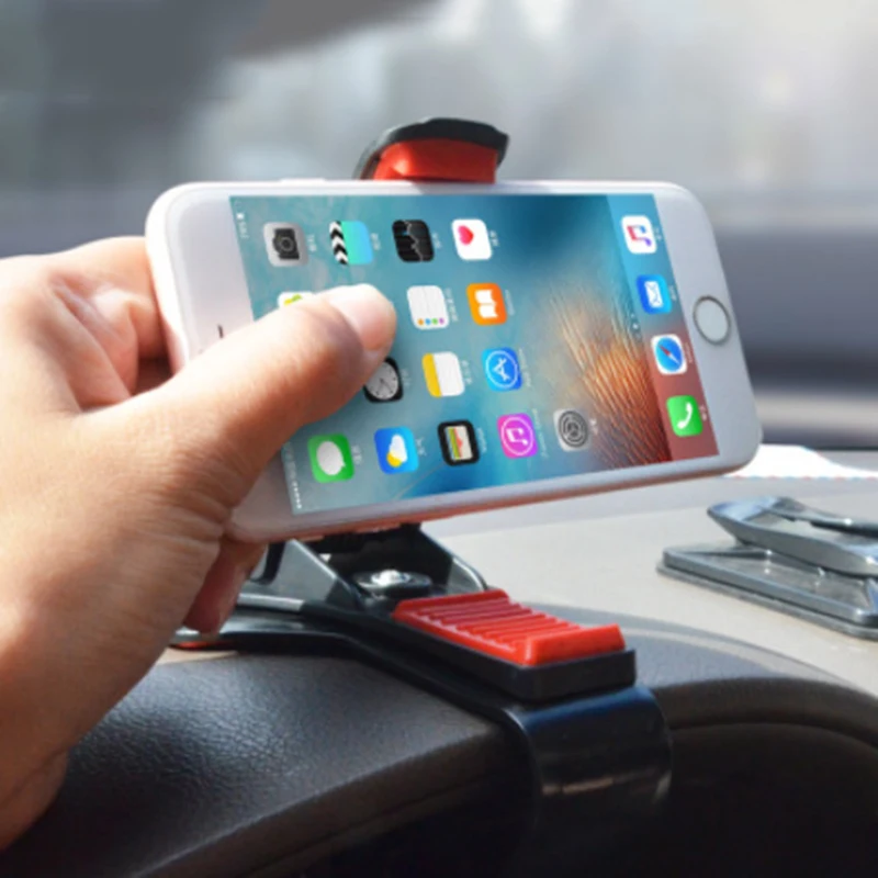 DuDa Support Car Mobile Phone Holder Adjustable Dashboard Mount Clip Smartphone Stand Universal Cellphone Accessories