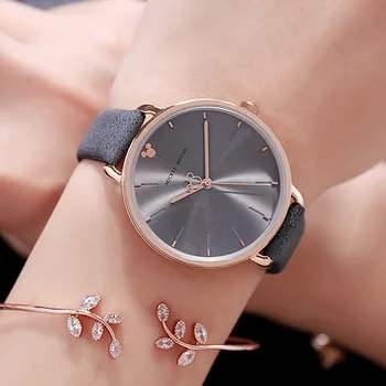 

Disney brand womens watches waterproof quartz genuine leather ladies wristwatches fashion pink blue black Citizen movement