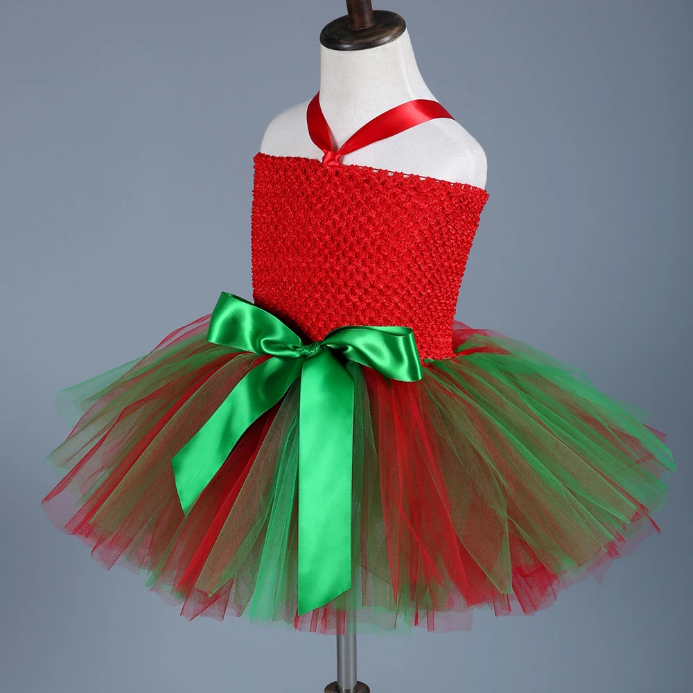 Г. Рождественское платье-пачка с носками для девочек Детские вечерние костюмы Санты для первого нового года, праздничные платья для детей, фотосессия