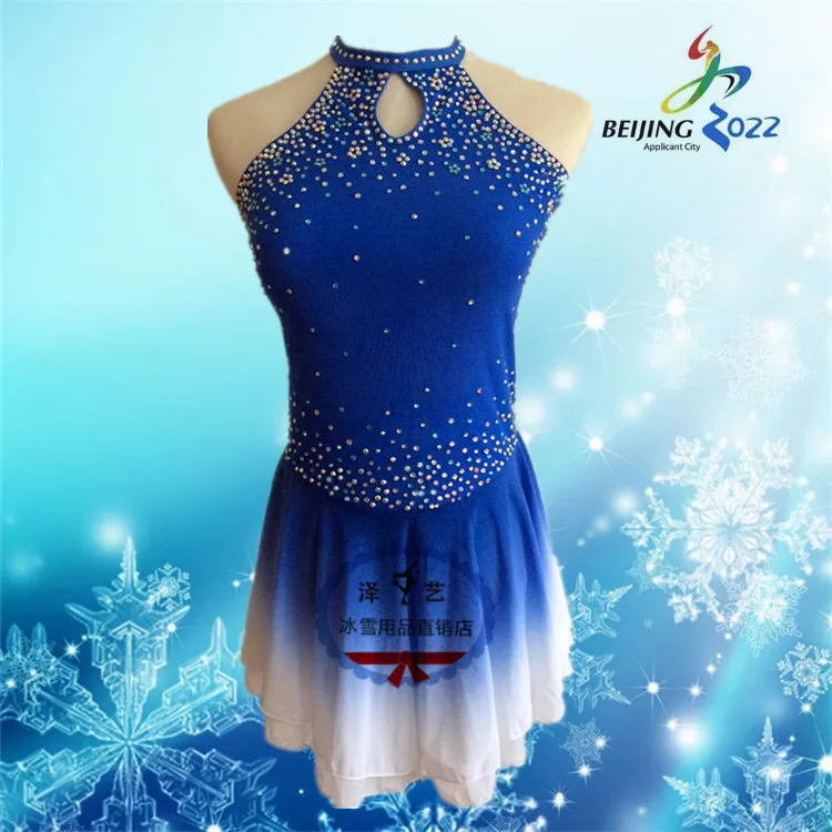 Custom Ice Skating Dresses Graceful New Brand Figure Skating Dresses