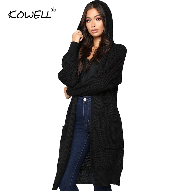 Women Hooded Sweater Solid Standard Open Stitch Cardigans 2018 Autumn Winter Knit Long Sleeve Cardigan Casual Sweaters Outerwear Women Hooded Sweater Solid Standard Open Stitch Cardigans 2018 Autumn Winter Knit Long Sleeve Cardigan Casual Sweaters Outerwear
