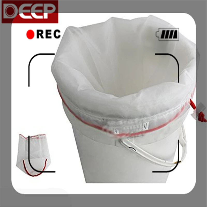 Tracking Number photo All Mesh Bubble Bag 5 Gallon 5pcs Bags Herbal Ice Extractor Hash Essence Shampo filter herb extraction bag |