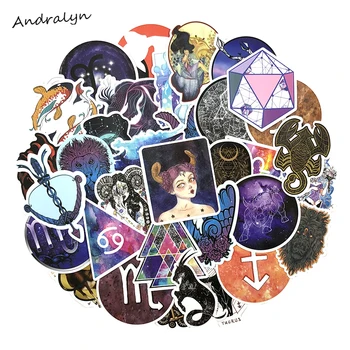 

50Pcs/pack constellation Cartoon Dream Galaxy stickers for Skateboard Motorcycle Laptop DIY Photo Album House Decoration sticker