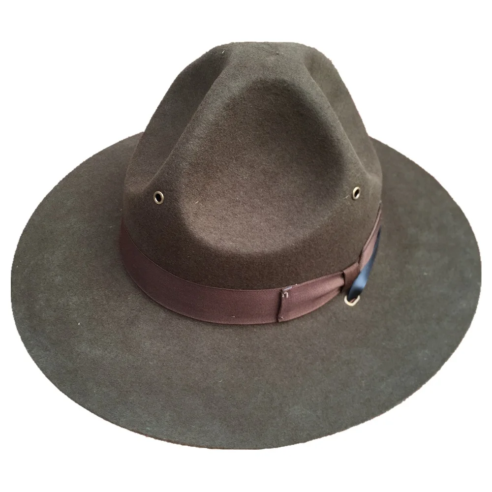 Wool Military Campaign Hat, Drill 