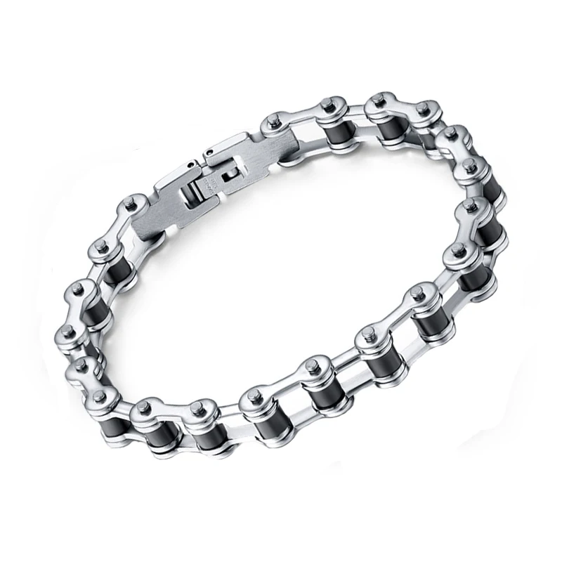 AMGJ Top Quality Men's Motor Bike Chain Motorcycle Chain Bracelet